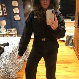 North Face coat size M detachable hood